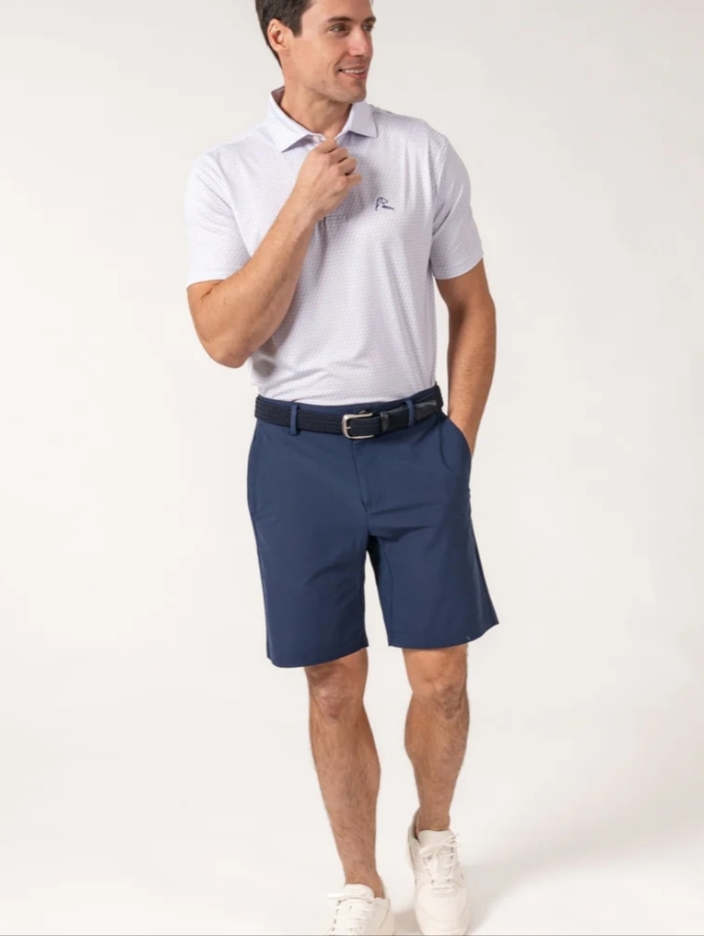 Rhoback Looper Delta Golf Short Fleet Navy Blue Men's 32 New NWT